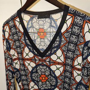 Authentic Alexander McQueen V-Neck Long Sleeve Shirt